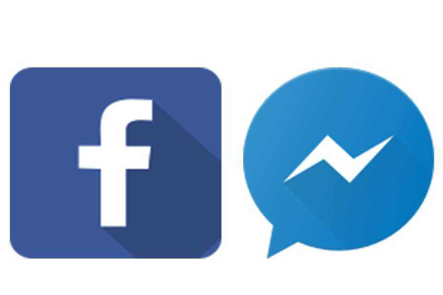 facebook and facebook messenger logos side by side