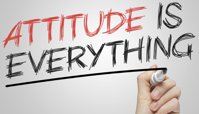 make or break you, attitude is everything, picture of a white board that says attitude is everything