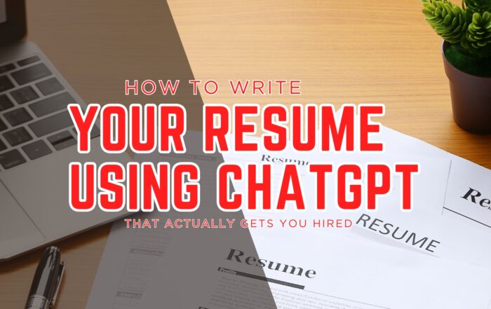 how to write your resume using chatgpt