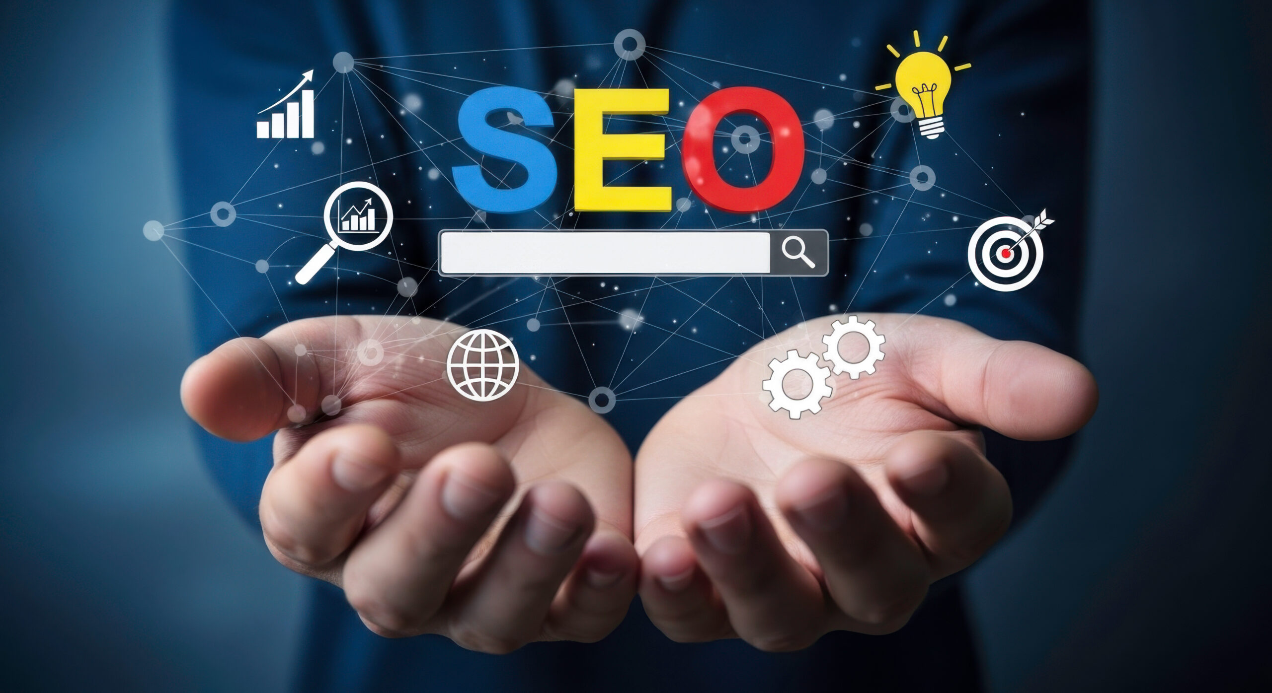 Search engine optimization seo marketing strategy digital marketing online business growth concepts seo analytics