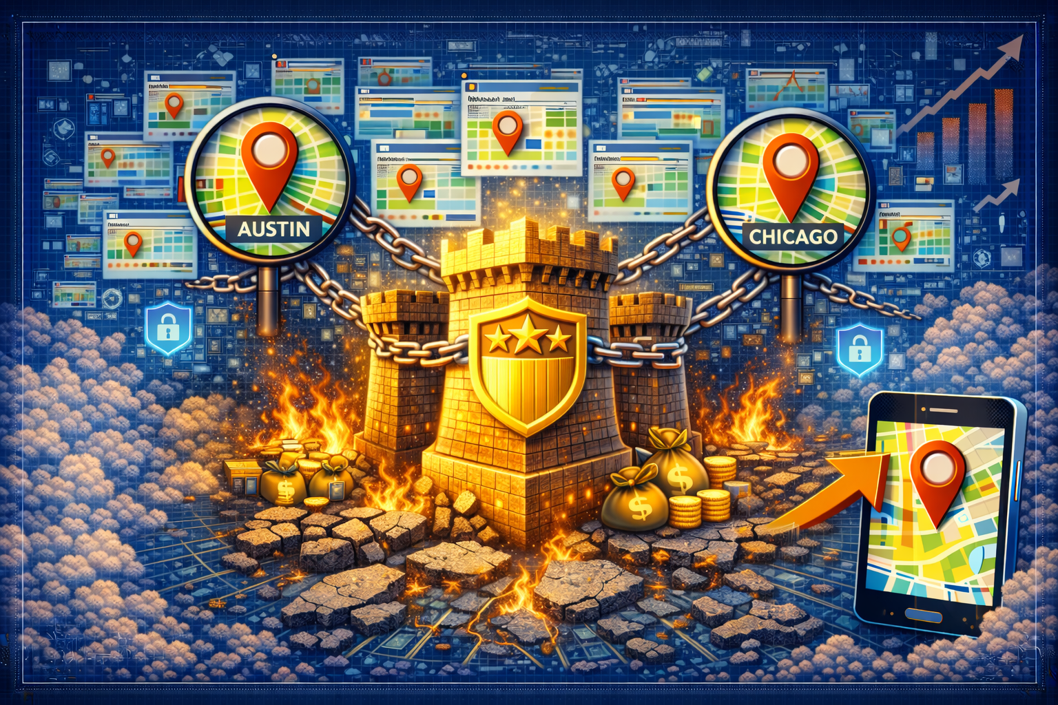 Local search presence for large brands