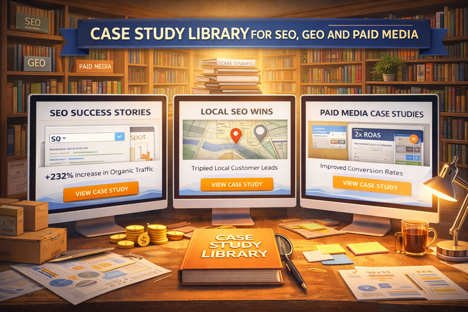 Case Study Library For SEO GEO And Paid Media