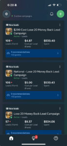 meta leads for health and wellness clinic semaglutide leads