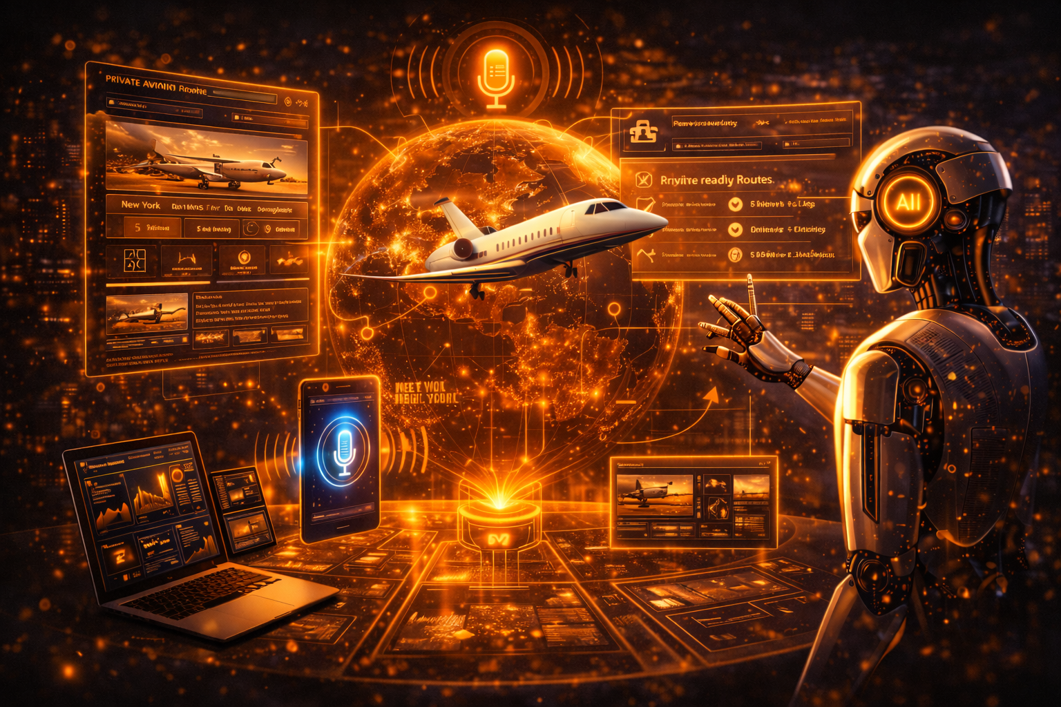 ai-search-jets AI Voice Search For Private Aviation Routes