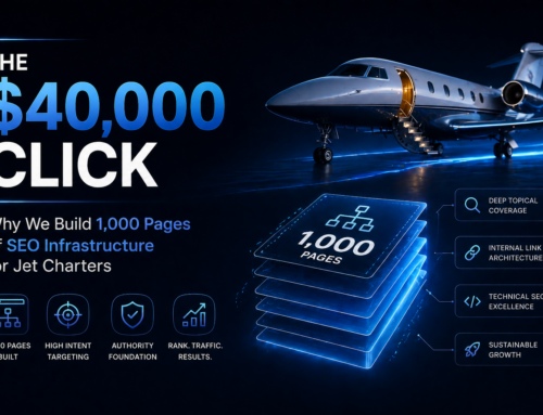 The $40,000 Click: Why We Build 1,000 Pages of SEO Infrastructure for Jet Charters