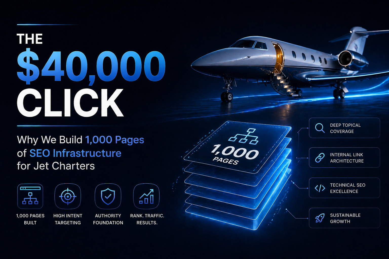 The $40,000 Click: Why We Build 1000 Pages of SEO Infrastructure for Jet Charters