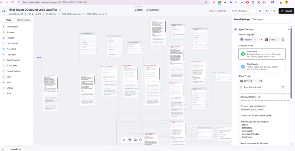 retell ai calling booking agent