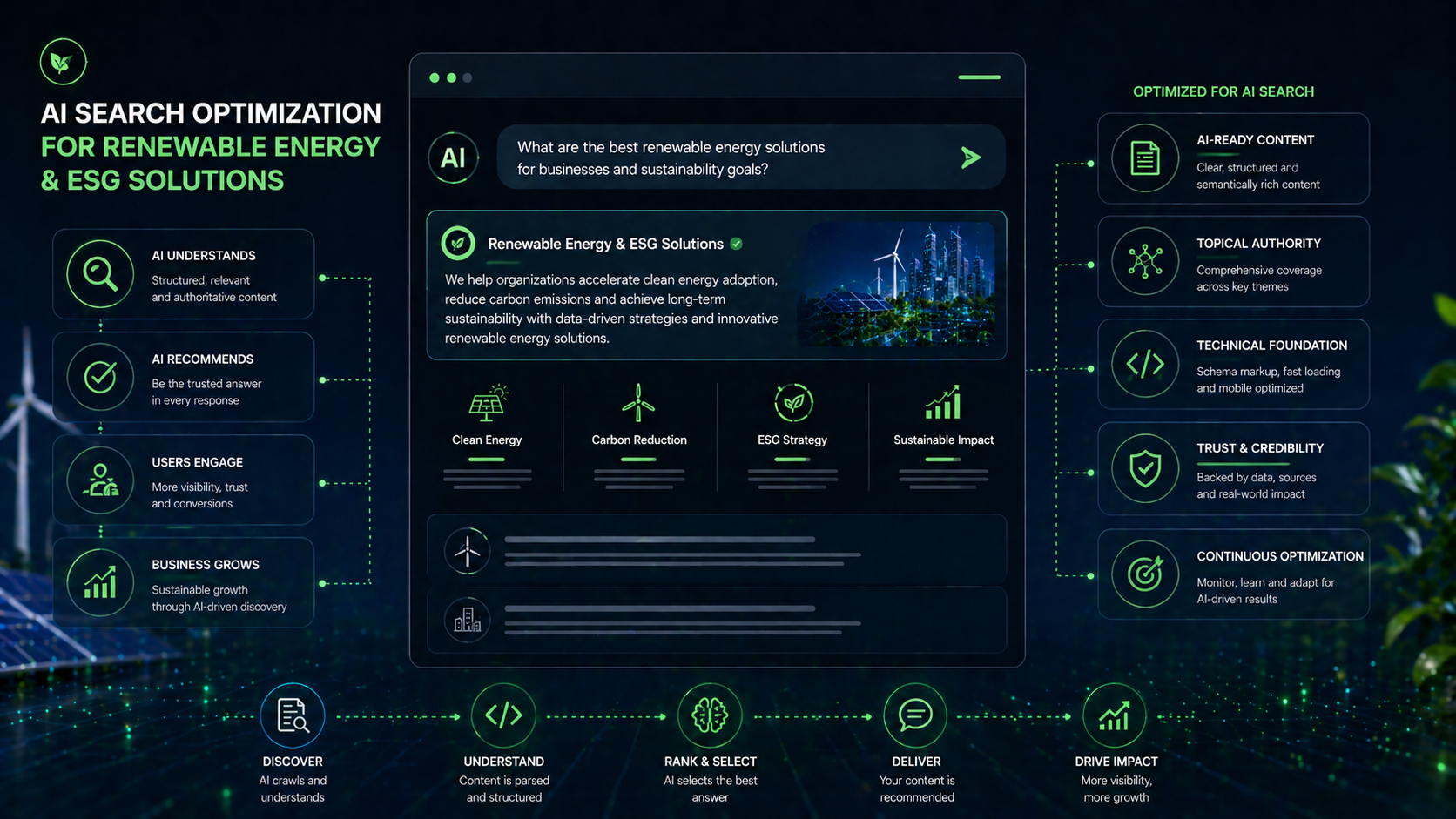 AI Search Optimization For Renewable Energy & ESG Solutions