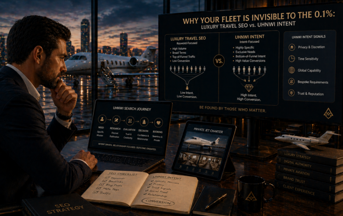 Why Your Fleet Is Invisible to the 0.1%: Luxury Travel SEO vs. UHNWI Intent