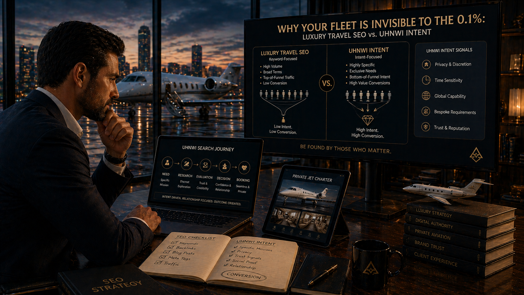 Why Your Fleet Is Invisible to the 0.1%: Luxury Travel SEO vs. UHNWI Intent