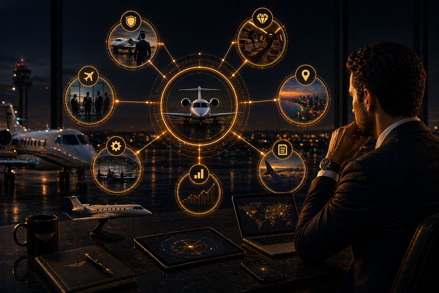 Hub And Spoke Content For Private Aviation Companies