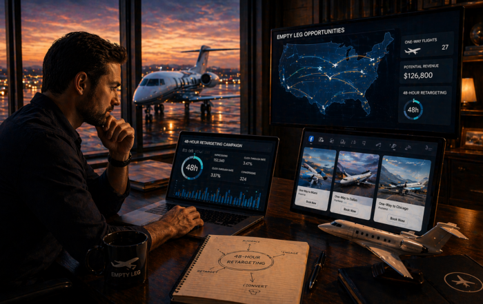 The “Empty Leg” Facebook System: How to Fill One-Way Flights with 48-Hour Retargeting Campaigns