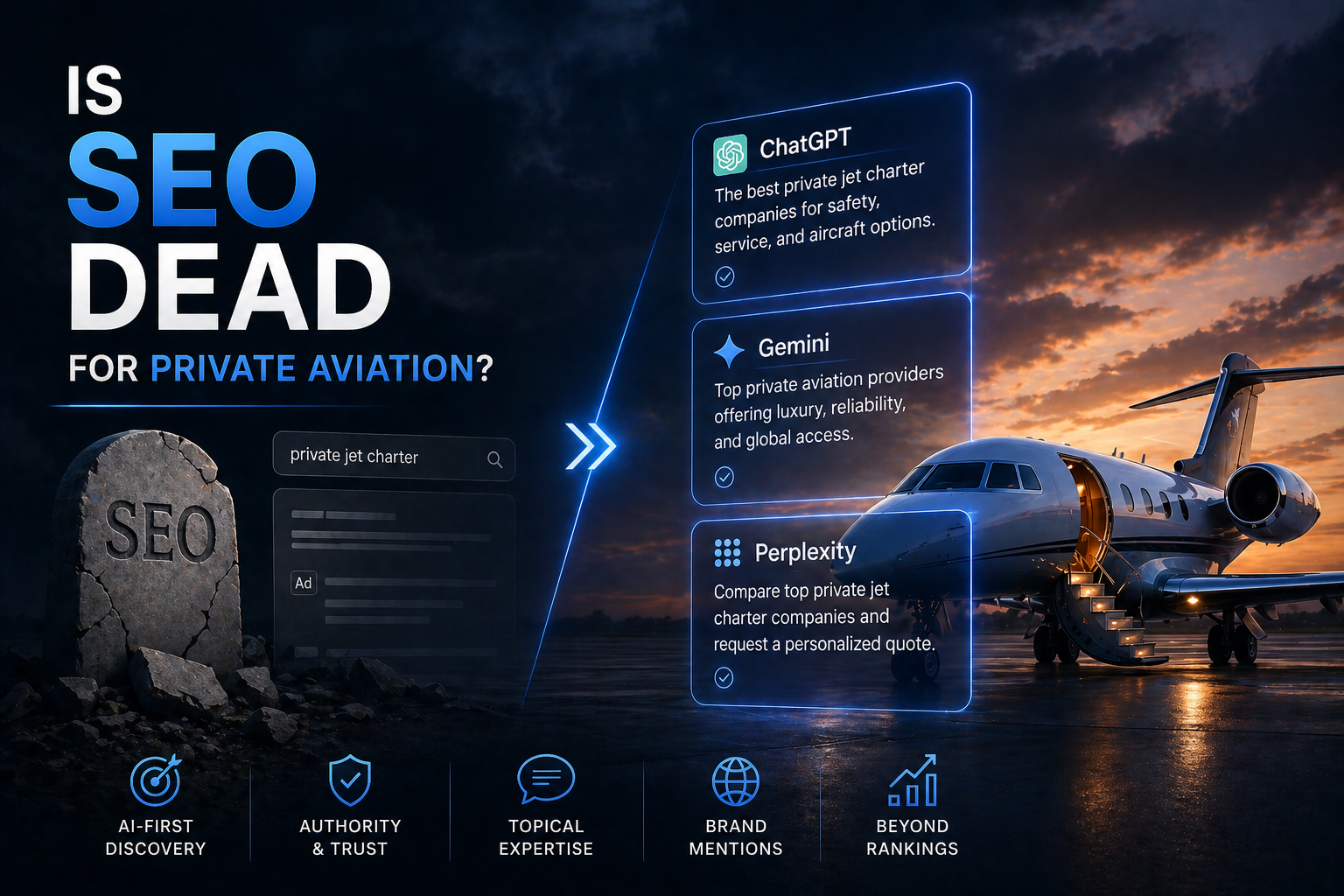 Is SEO Dead for Private Aviation