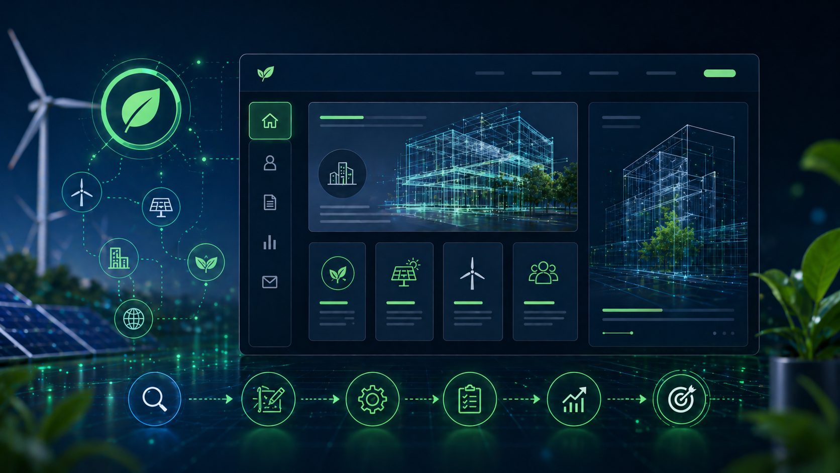 Service Page Architecture For Renewable Energy & ESG Solutions
