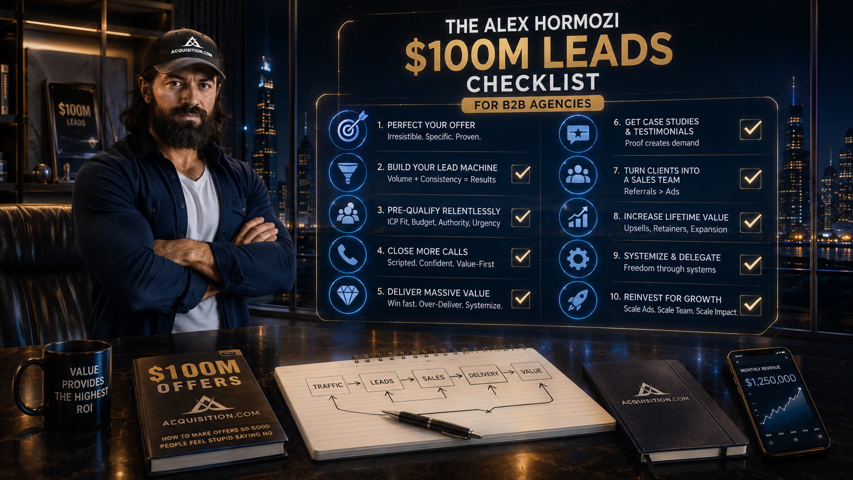 The Alex Hormozi $100M Leads Checklist for B2B Agencies