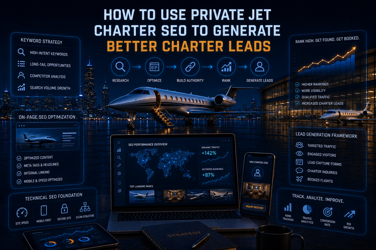 How to Use Private Jet Charter SEO to Generate Better Charter Leads