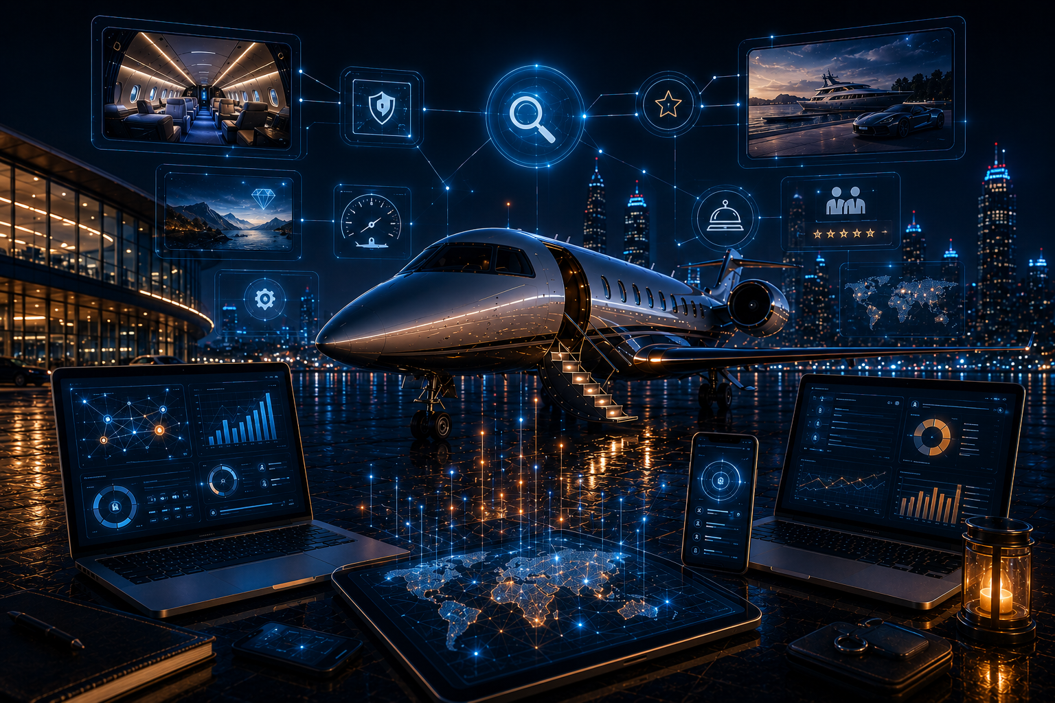 What Billionaires Search for Before They Book a Jet