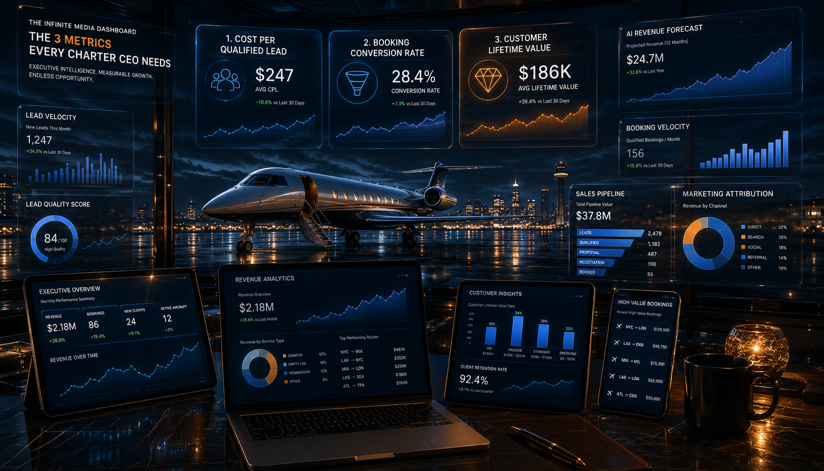 Charter CEO Dashboard Metrics