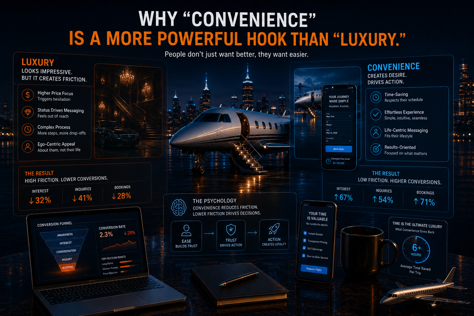 Why "Convenience" is a More Powerful Hook Than "Luxury."