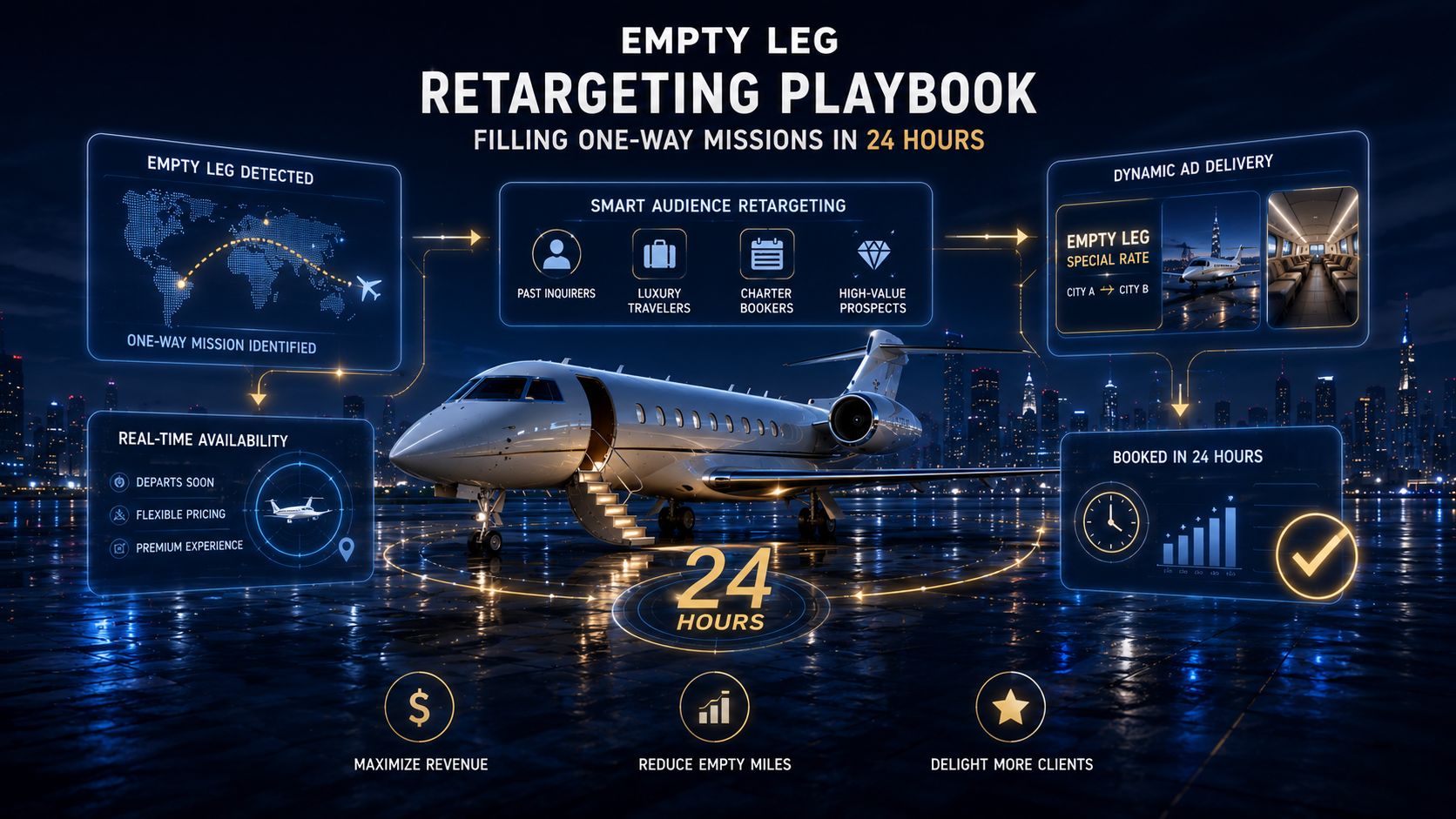 The Empty Leg Retargeting Playbook: Filling One-Way Missions in 24 Hours.