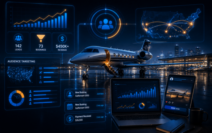 Filling a Gulfstream G550 Charter with $200 in Meta Ad Spend