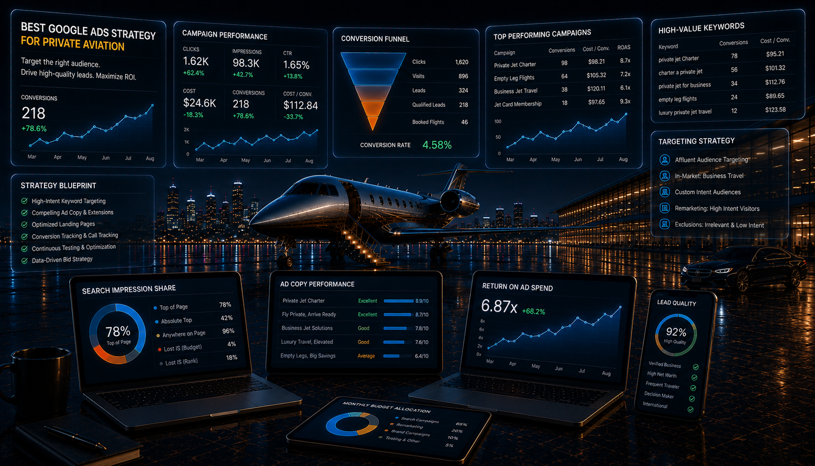Best Google Ads Strategy For Private Aviation