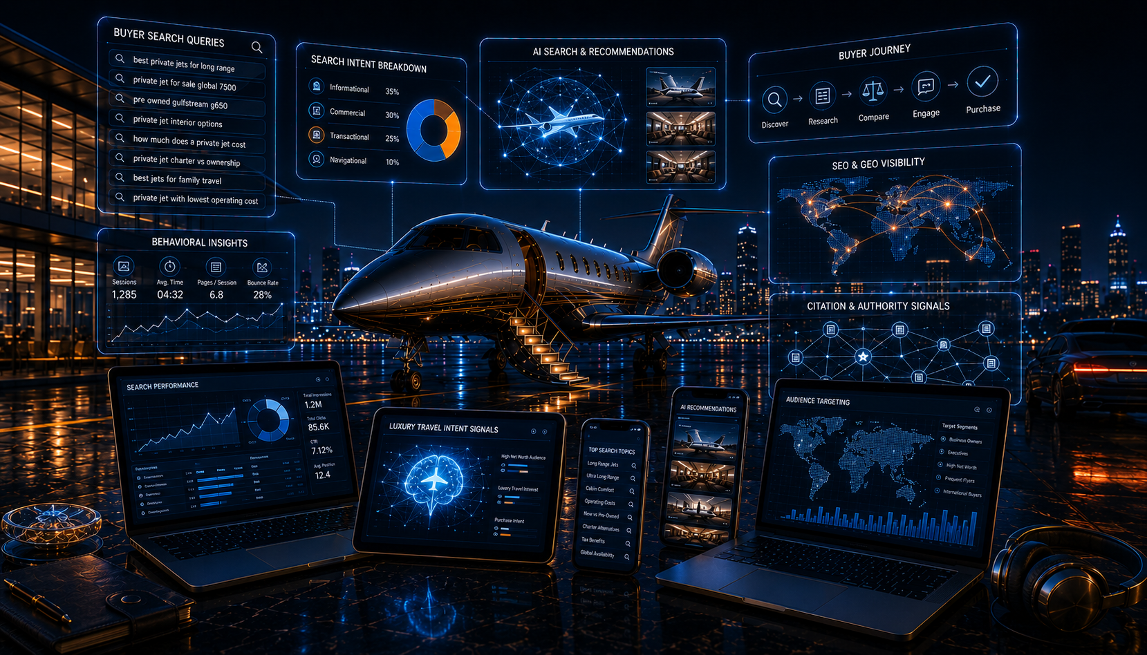 How Private Jet Buyers Search Online
