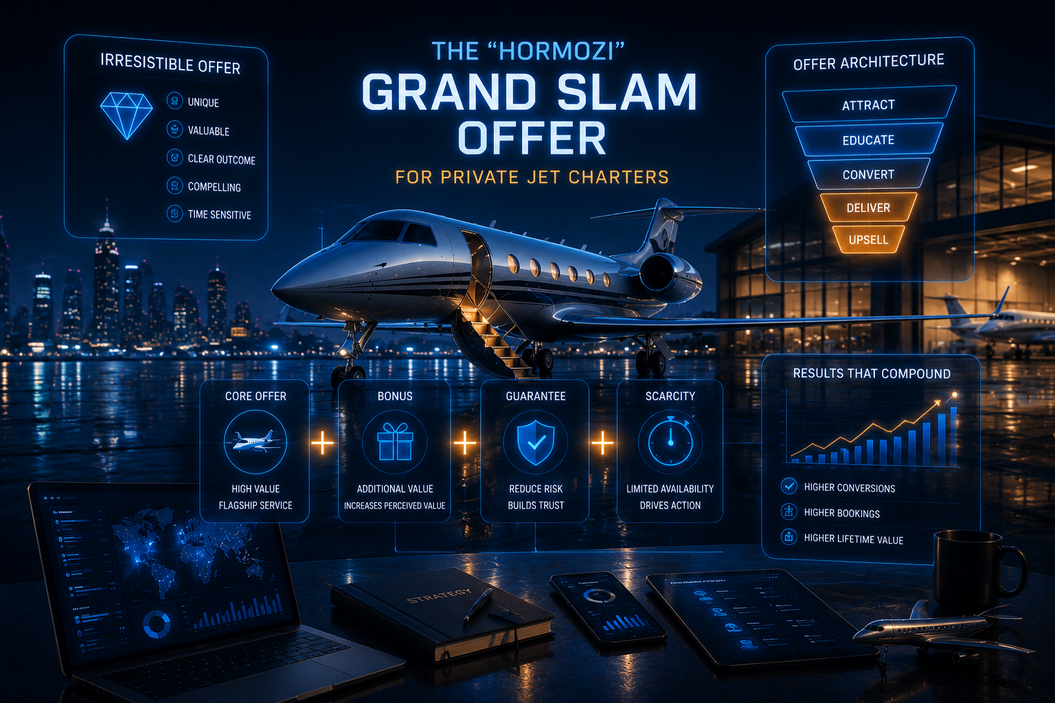 The "Hormozi" Grand Slam Offer for Private Jet Charters