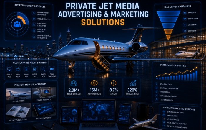 Private Jet Media Advertising & Marketing Solutions