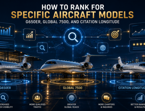How to Rank for Specific Aircraft Models: G650ER, Global 7500, and Citation Longitude