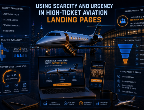 Using Scarcity and Urgency in High-Ticket Aviation Landing Pages