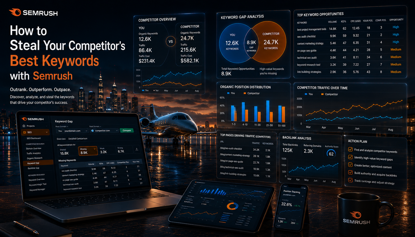 How to Steal Competitor Keywords with Semrush