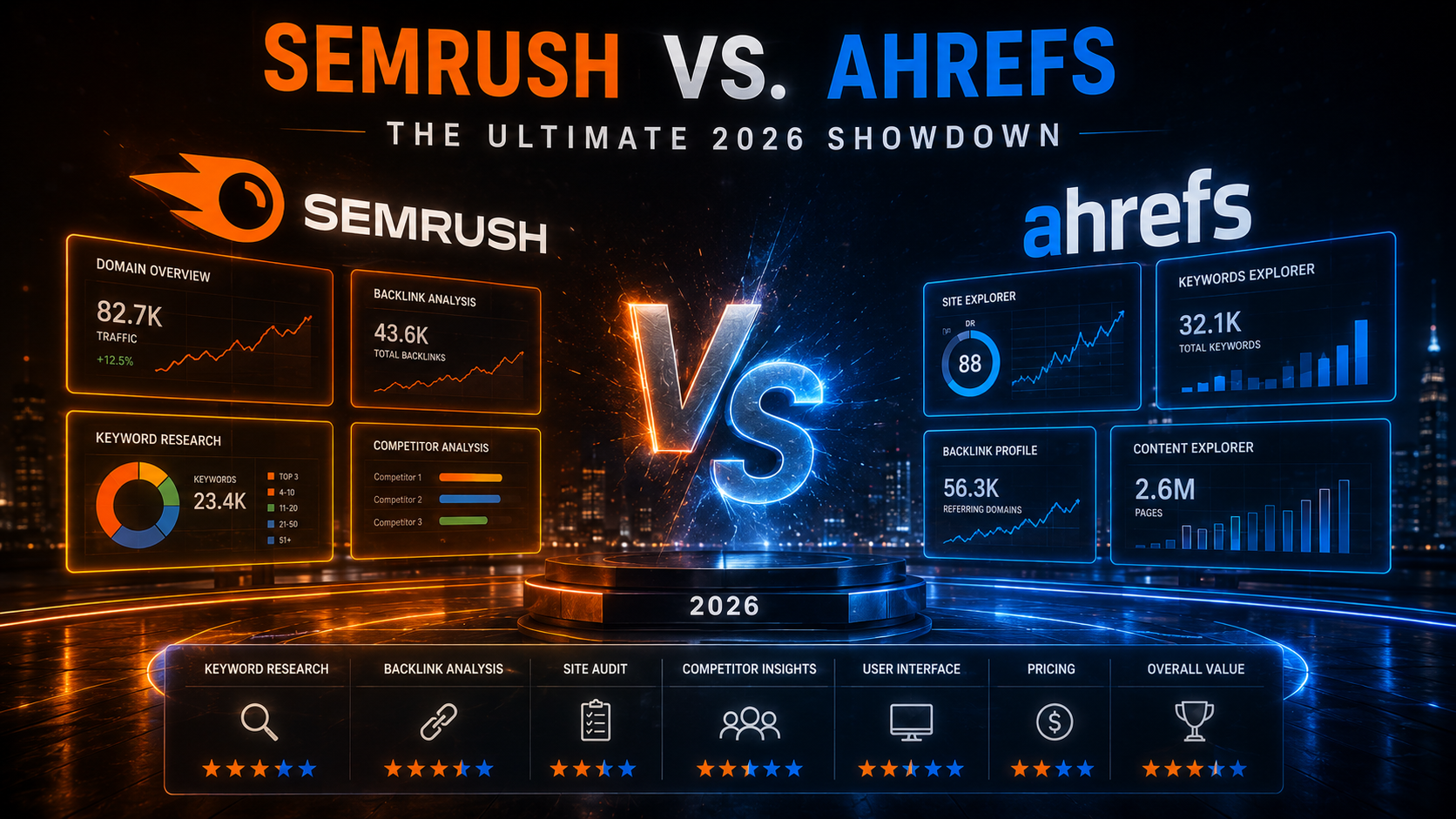 Semrush vs Ahrefs
