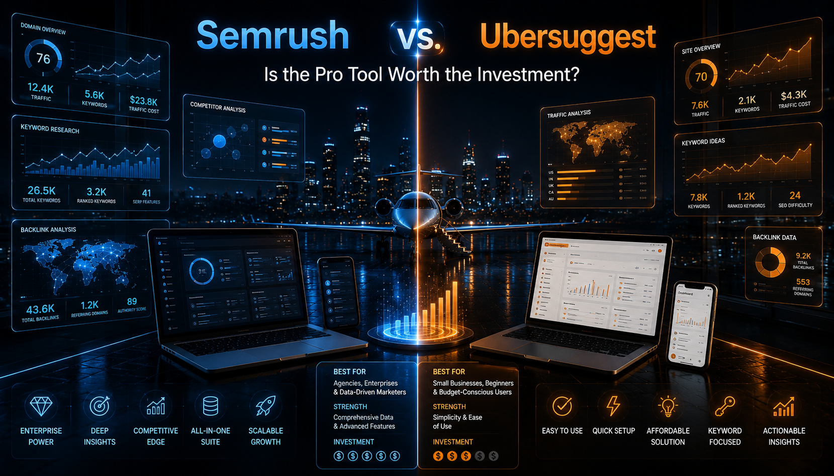 Semrush vs. Ubersuggest