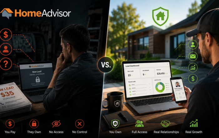 HomeAdvisor vs Own Lead System