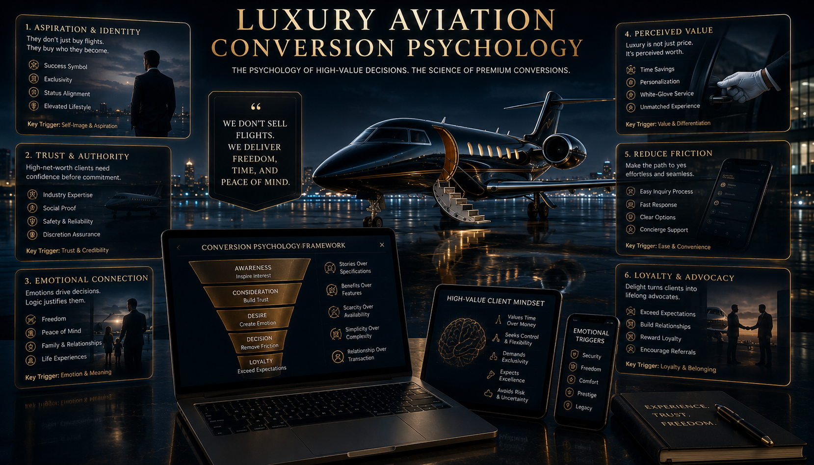 Luxury Aviation Conversion Psychology