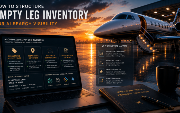 How to Structure Empty Leg Inventory for AI Search Visibility
