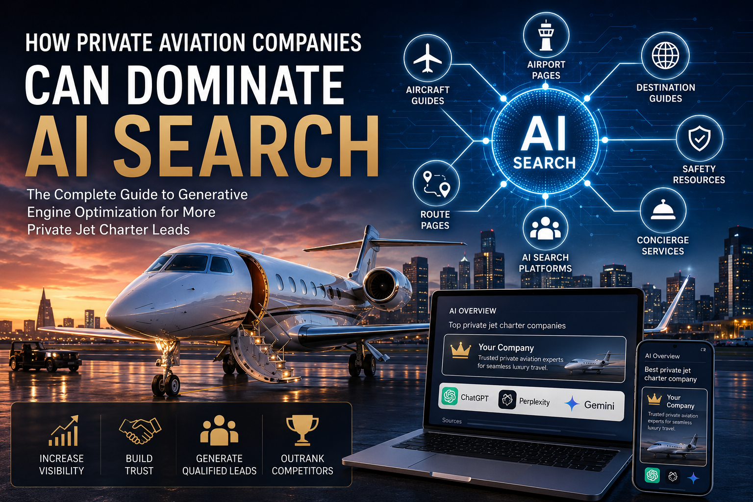 AI Search for private aviation domination