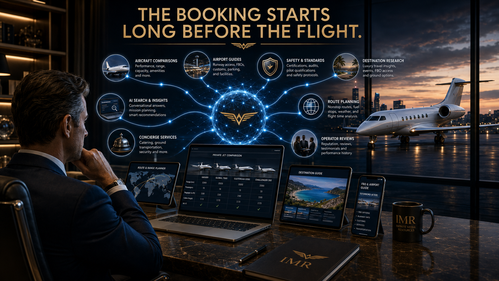 How Wealthy Clients Research Before Booking a Private Jet