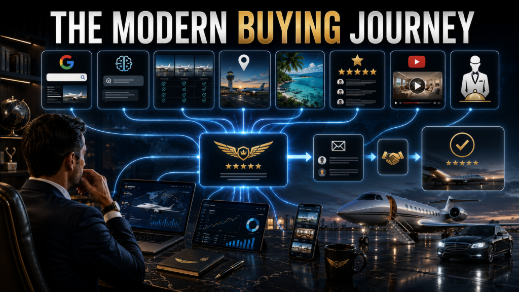 private aviation modern buying journey
