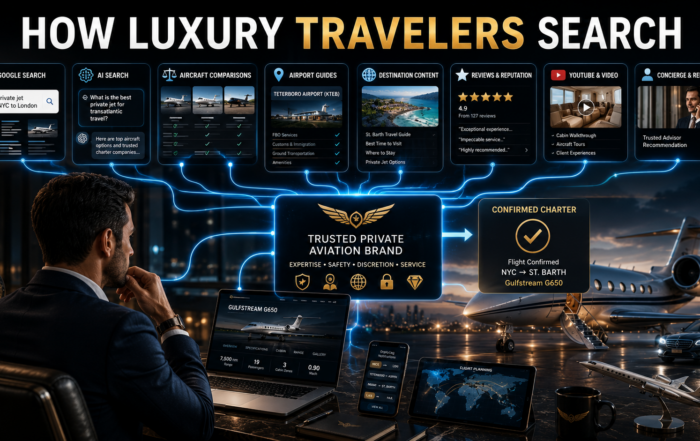 How Luxury Travelers Actually Search for Private Jets