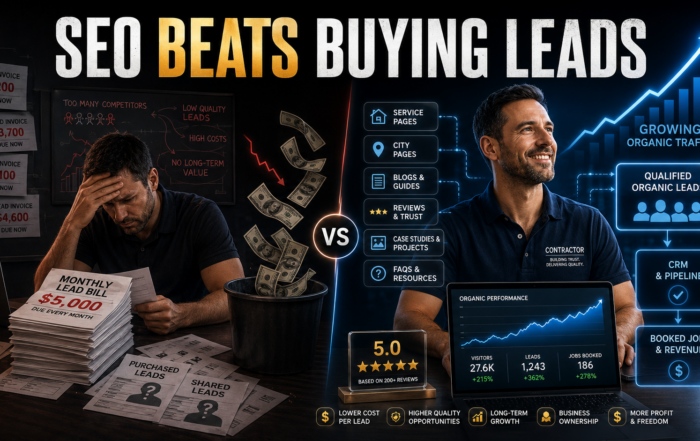 seo beats buying leads