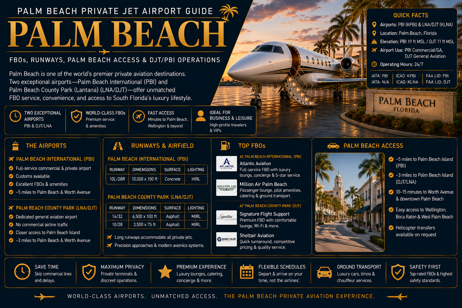 Palm Beach Private Jet Airport Guide