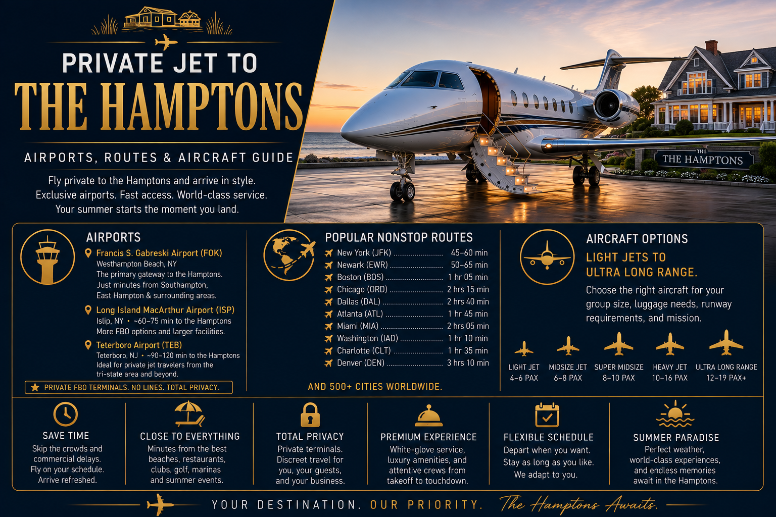 Private Jet To The Hamptons