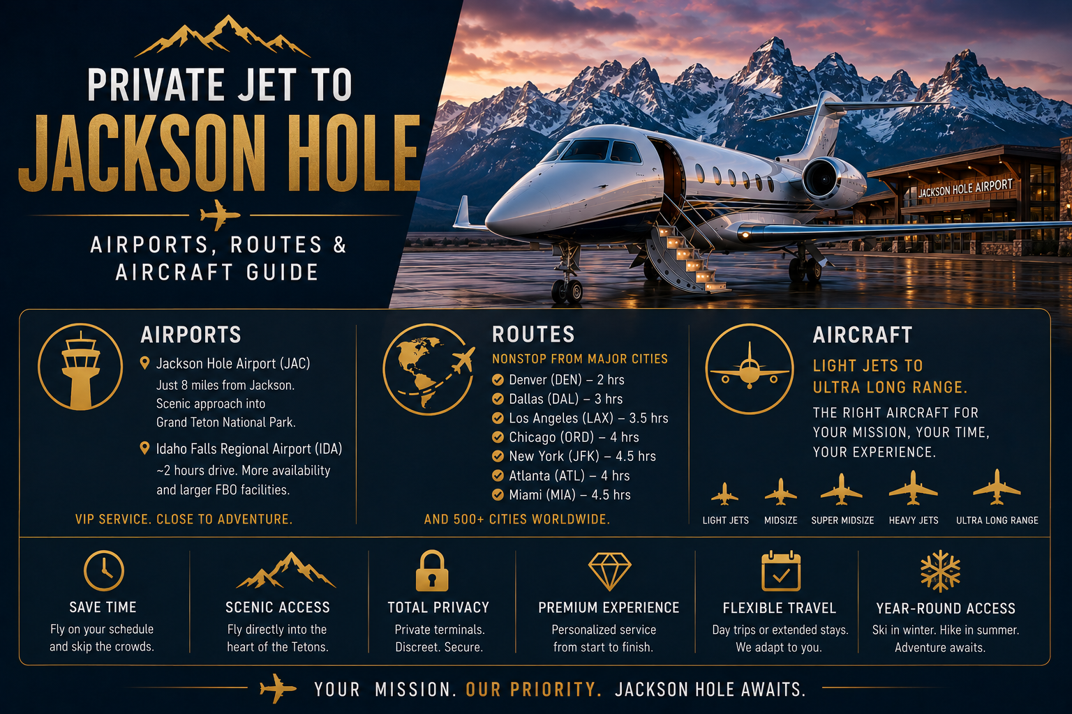 Private Jet to Jackson Hole