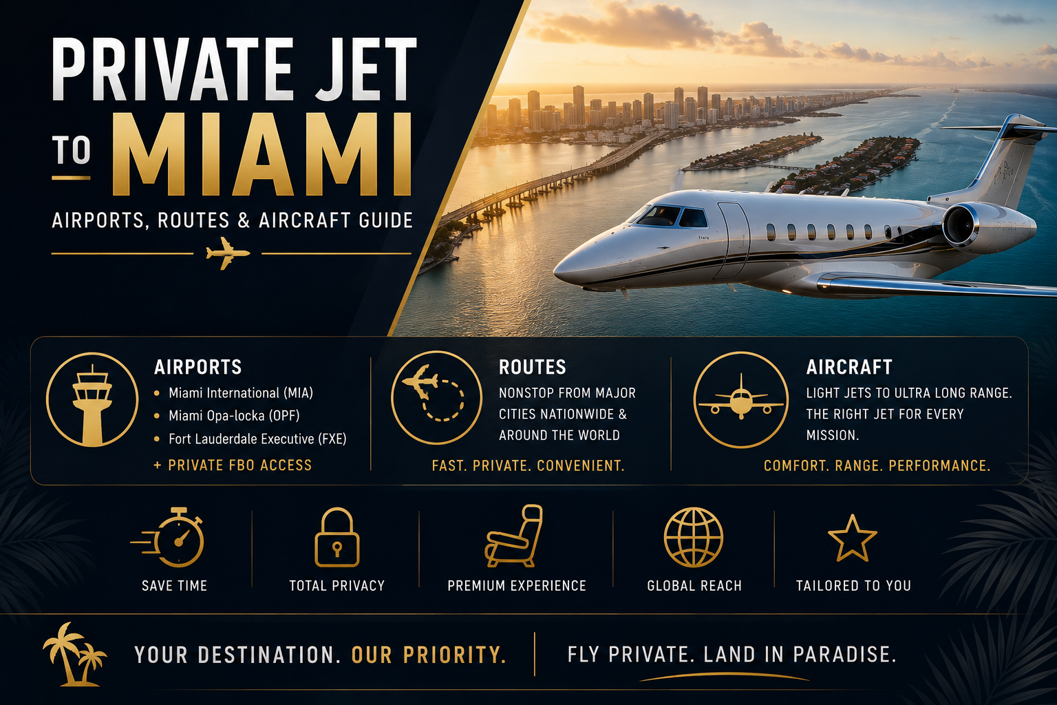 private-jet-miami Private jet to Miami