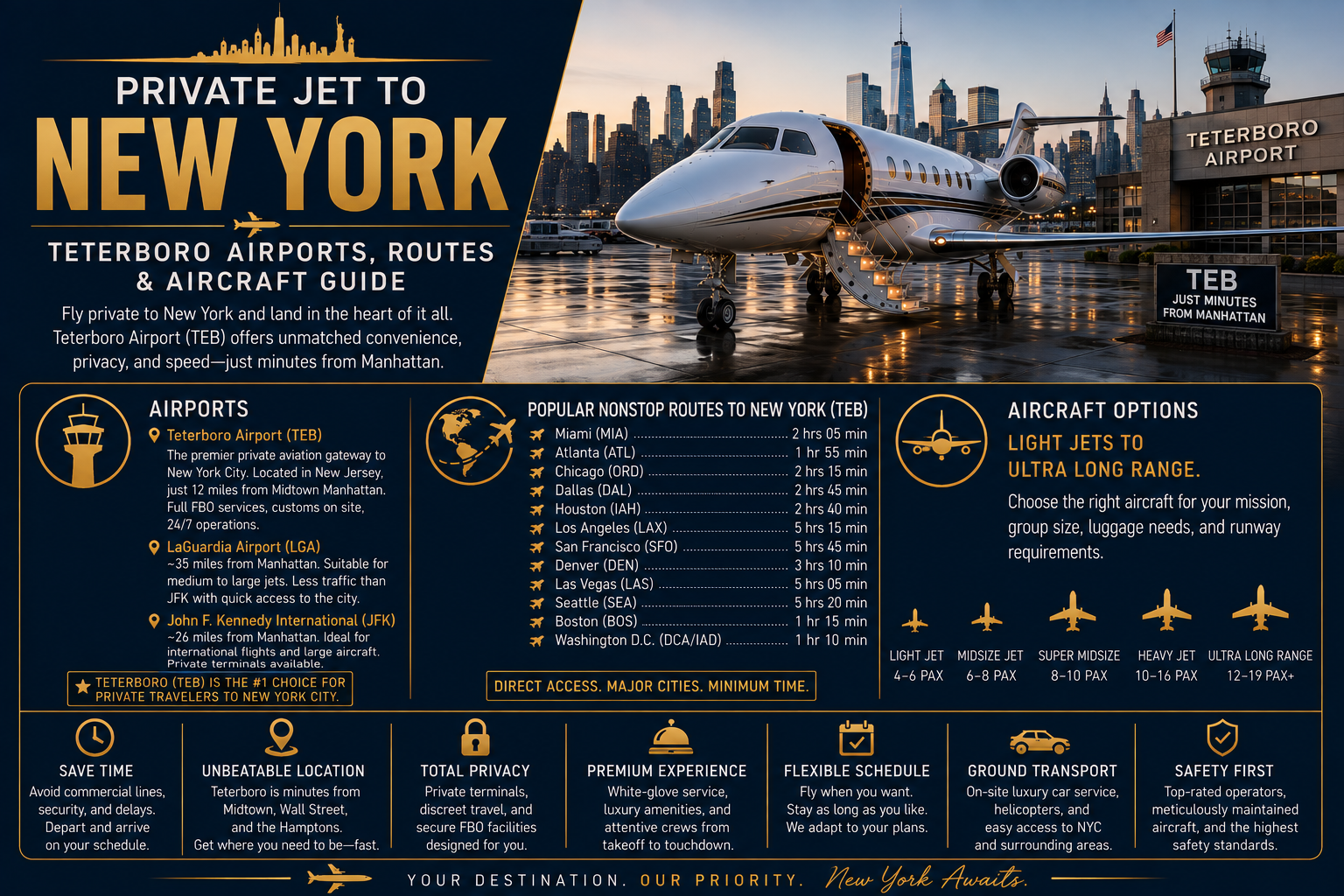 Private Jet to New York