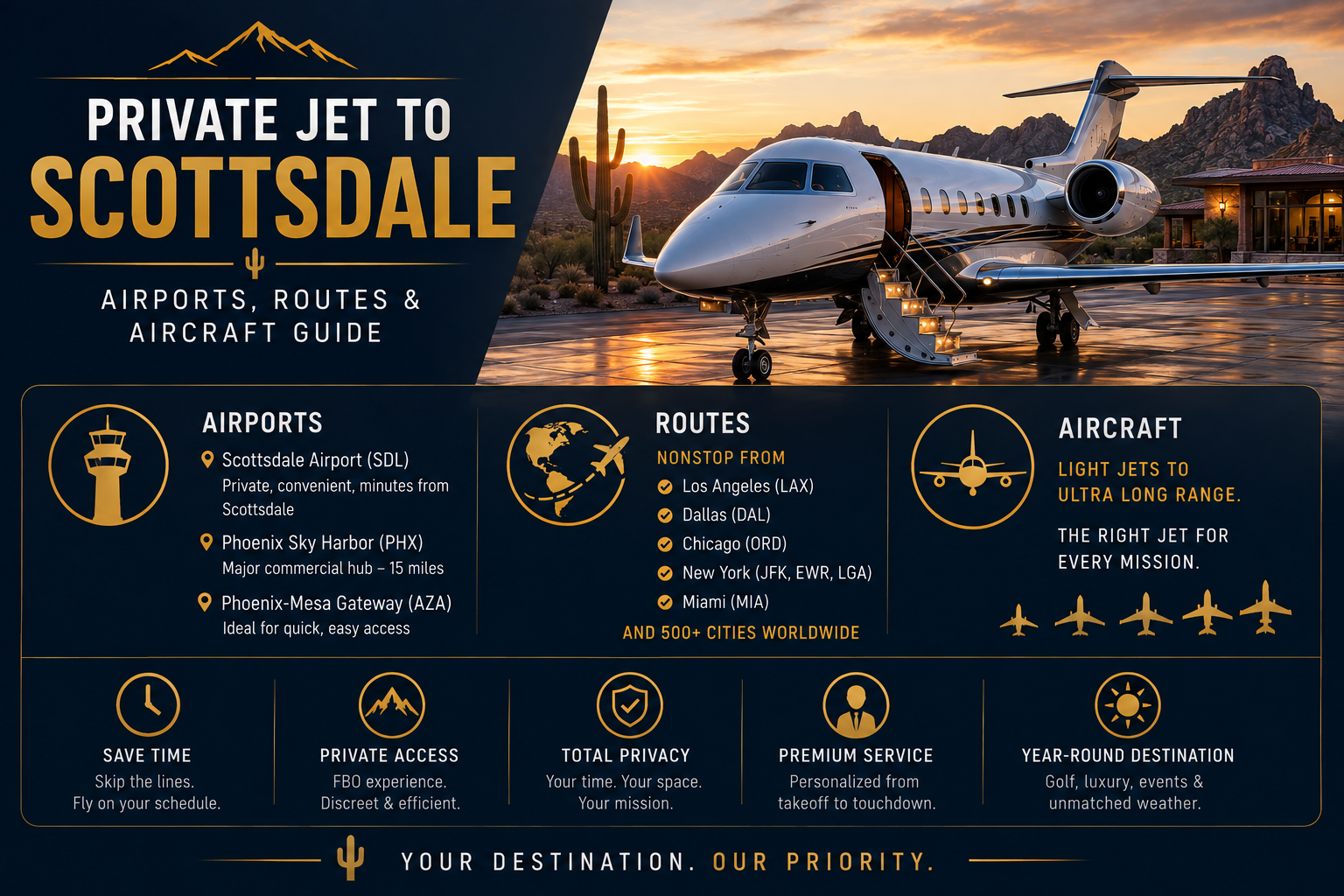 private jet to scottsdale